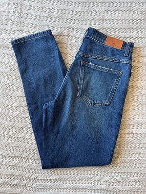 Mango Women's Mom Jeans Ankle - Blue Denim Size 4